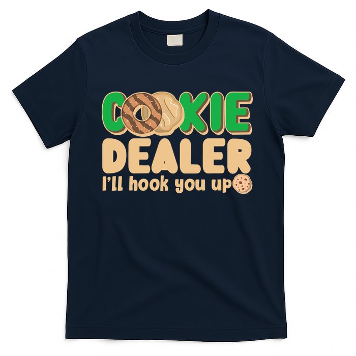 Funny Girl Scout Cookie Dealer I'll Hook You Up T-Shirt