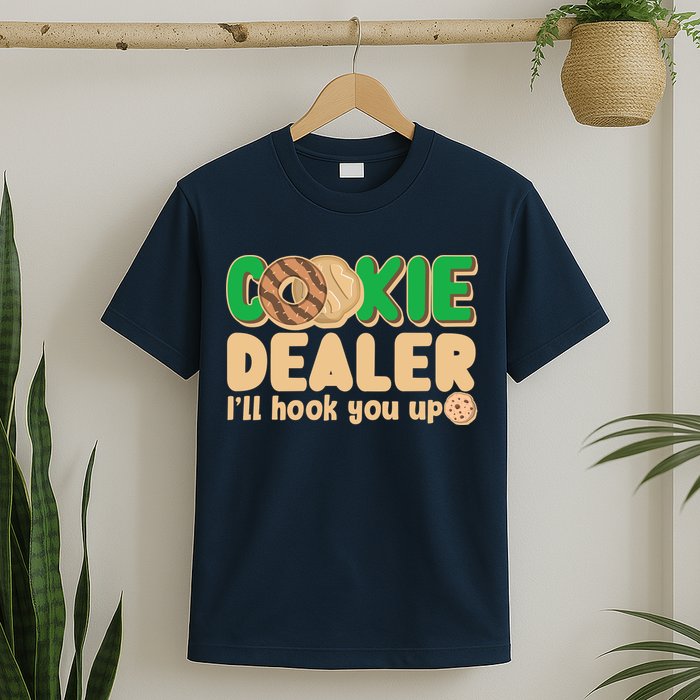 Funny Girl Scout Cookie Dealer I'll Hook You Up T-Shirt