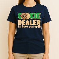 Funny Girl Scout Cookie Dealer I'll Hook You Up T-Shirt