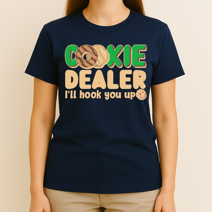 Funny Girl Scout Cookie Dealer I'll Hook You Up T-Shirt