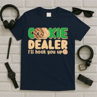 Funny Girl Scout Cookie Dealer I'll Hook You Up T-Shirt
