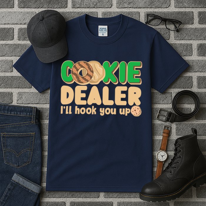 Funny Girl Scout Cookie Dealer I'll Hook You Up Tall T-Shirt