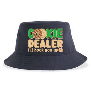 Funny Girl Scout Cookie Dealer I'll Hook You Up Sustainable Bucket Hat