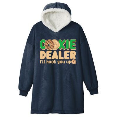 Funny Girl Scout Cookie Dealer I'll Hook You Up Hooded Wearable Blanket