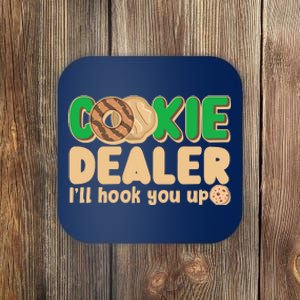 Funny Girl Scout Cookie Dealer I'll Hook You Up Coaster