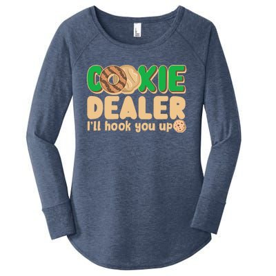 Funny Girl Scout Cookie Dealer I'll Hook You Up Women's Perfect Tri Tunic Long Sleeve Shirt