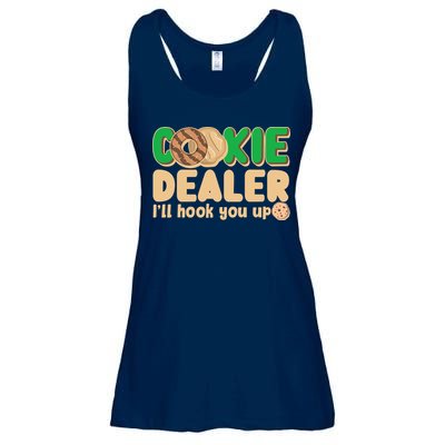 Funny Girl Scout Cookie Dealer I'll Hook You Up Ladies Essential Flowy Tank
