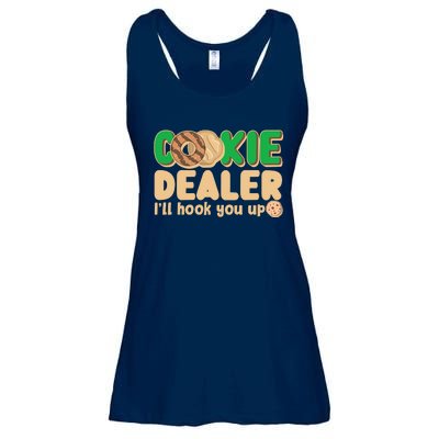 Funny Girl Scout Cookie Dealer I'll Hook You Up Ladies Essential Flowy Tank