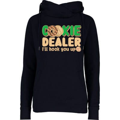 Funny Girl Scout Cookie Dealer I'll Hook You Up Womens Funnel Neck Pullover Hood