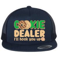 Funny Girl Scout Cookie Dealer I'll Hook You Up Flat Bill Trucker Hat