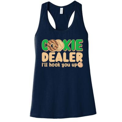 Funny Girl Scout Cookie Dealer I'll Hook You Up Women's Racerback Tank