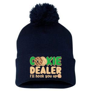 Funny Girl Scout Cookie Dealer I'll Hook You Up Pom Pom 12in Knit Beanie