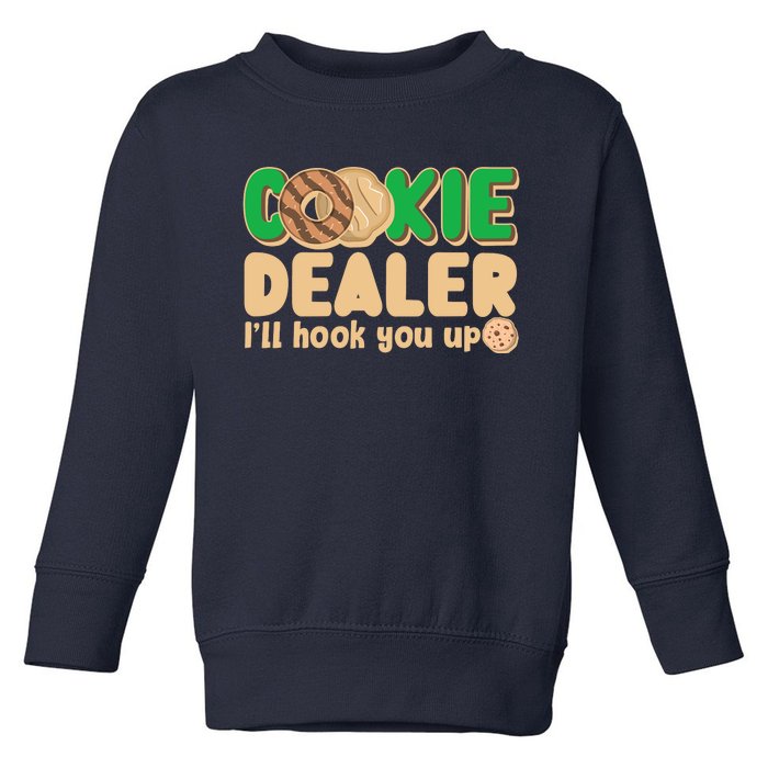 Funny Girl Scout Cookie Dealer I'll Hook You Up Toddler Sweatshirt