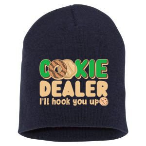 Funny Girl Scout Cookie Dealer I'll Hook You Up Short Acrylic Beanie