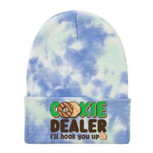 Funny Girl Scout Cookie Dealer I'll Hook You Up Tie Dye 12in Knit Beanie