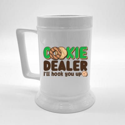 Funny Girl Scout Cookie Dealer I'll Hook You Up Beer Stein