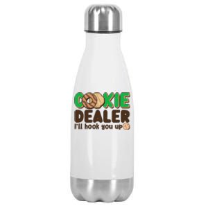 Funny Girl Scout Cookie Dealer I'll Hook You Up Stainless Steel Insulated Water Bottle