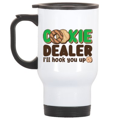 Funny Girl Scout Cookie Dealer I'll Hook You Up Stainless Steel Travel Mug