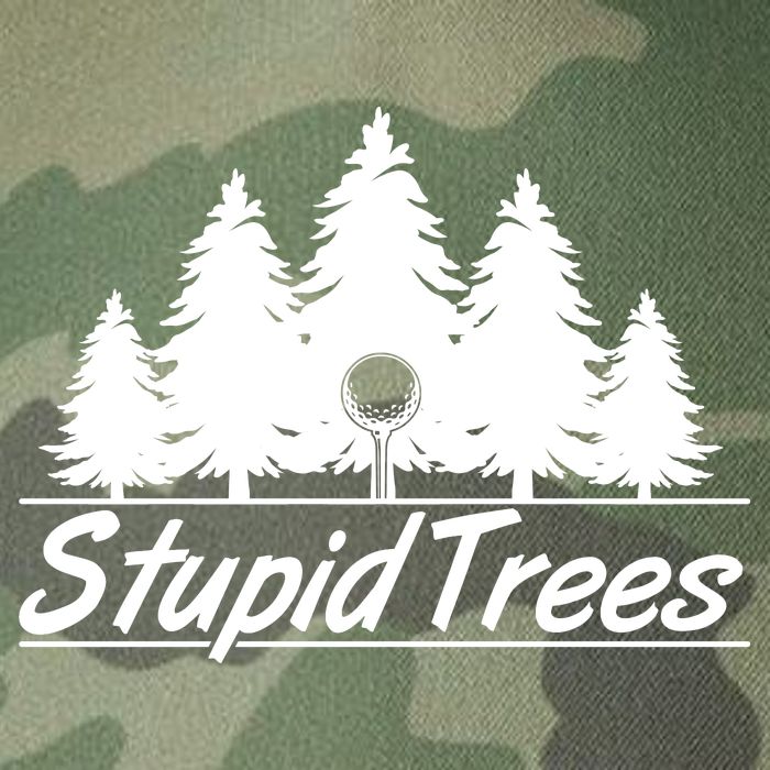 Funny Golfer Stupid Trees Legacy Tie Dye Trucker Hat