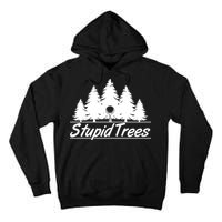 Funny Golfer Stupid Trees Tall Hoodie