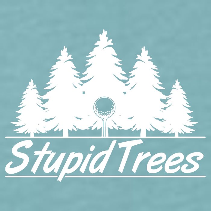 Funny Golfer Stupid Trees Sueded Cloud Jersey T-Shirt