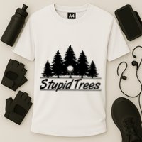Funny Golfer Stupid Trees Performance Shirt
