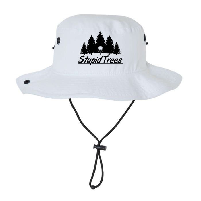 Funny Golfer Stupid Trees Bucket Hat