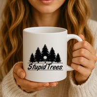 Funny Golfer Stupid Trees Mug