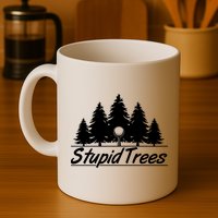 Funny Golfer Stupid Trees Mug