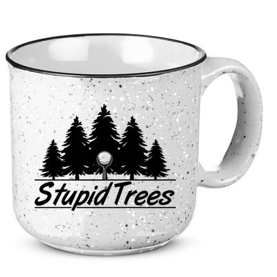 Funny Golfer Stupid Trees 15oz Campfire Ceramic Mug
