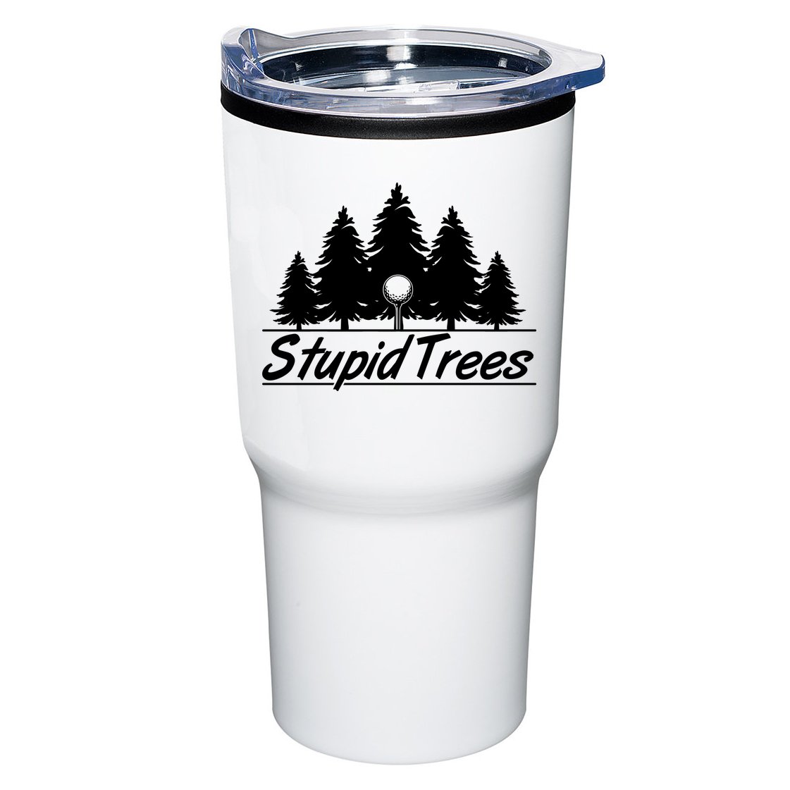 Funny Golfer Stupid Trees Tumbler