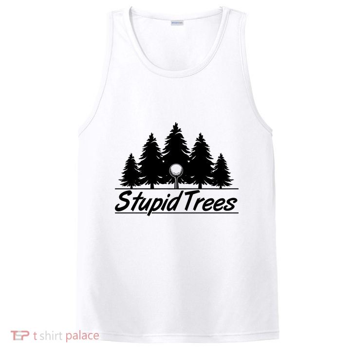 Funny Golfer Stupid Trees PosiCharge Competitor Tank