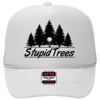 Funny Golfer Stupid Trees Hat