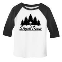 Funny Golfer Stupid Trees Toddler Fine Jersey T-Shirt