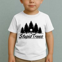 Funny Golfer Stupid Trees Toddler T-Shirt