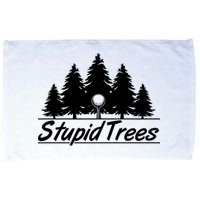 Funny Golfer Stupid Trees Microfiber Hand Towel