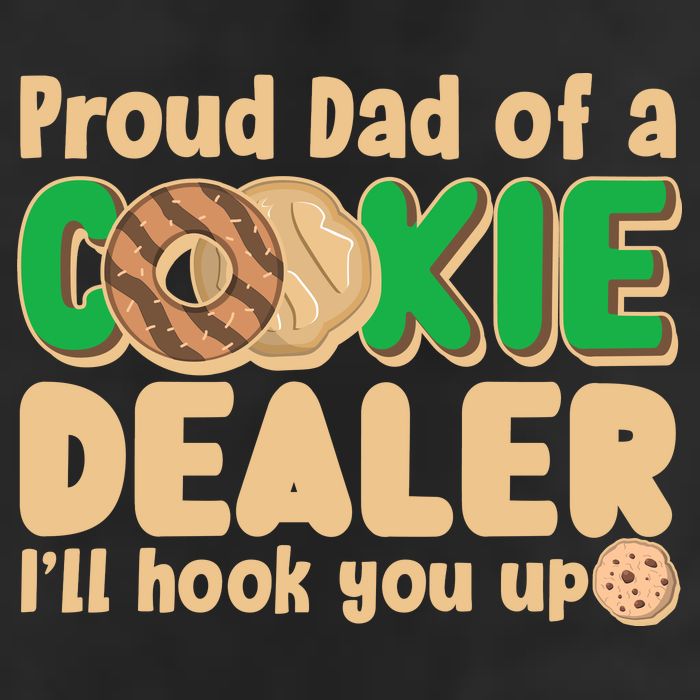 Funny Girl Scout Proud Dad Of A Cookie Dealer I'll Hook You Up 7 Panel Mesh Trucker Snapback Hat
