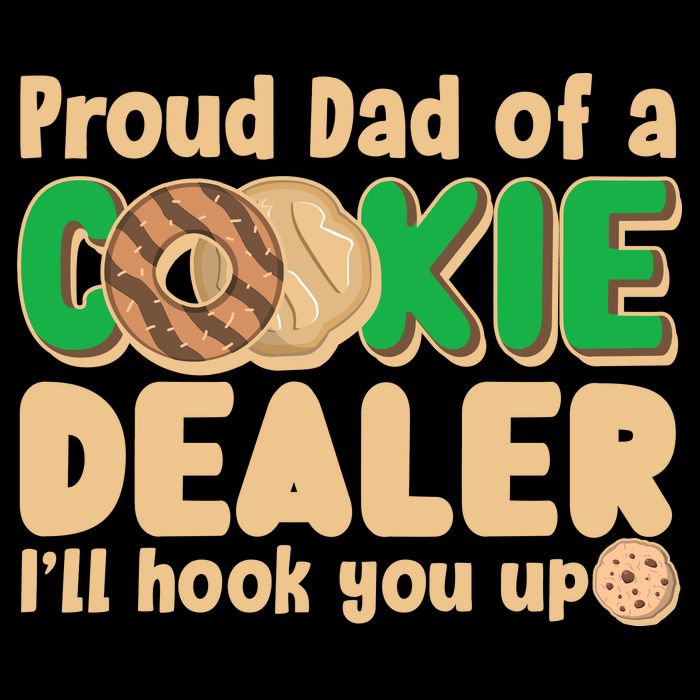 Funny Girl Scout Proud Dad Of A Cookie Dealer I'll Hook You Up Cooling Performance Crew T-Shirt