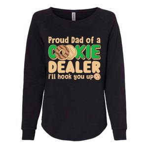 Funny Girl Scout Proud Dad Of A Cookie Dealer I'll Hook You Up Womens California Wash Sweatshirt