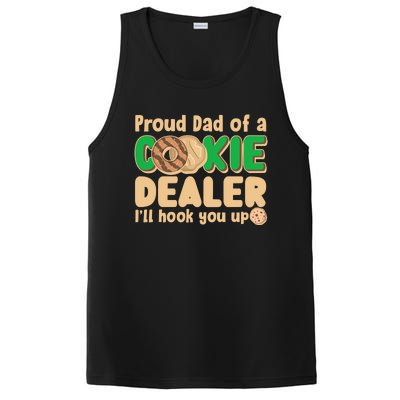 Funny Girl Scout Proud Dad Of A Cookie Dealer I'll Hook You Up PosiCharge Competitor Tank