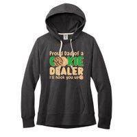 Funny Girl Scout Proud Dad Of A Cookie Dealer I'll Hook You Up Women's Fleece Hoodie