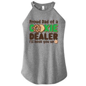 Funny Girl Scout Proud Dad Of A Cookie Dealer I'll Hook You Up Women's Perfect Tri Rocker Tank