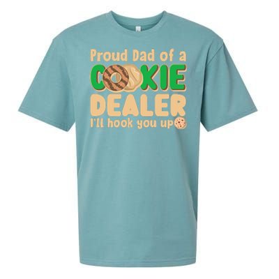 Funny Girl Scout Proud Dad Of A Cookie Dealer I'll Hook You Up Sueded Cloud Jersey T-Shirt