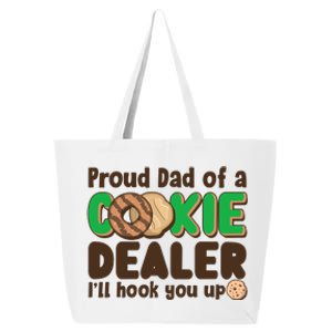 Funny Girl Scout Proud Dad Of A Cookie Dealer I'll Hook You Up 25L Jumbo Tote