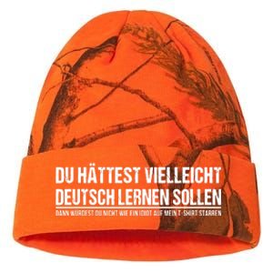 Funny German Speaker Shirts Deutschland Quote Gift Kati Licensed 12" Camo Beanie