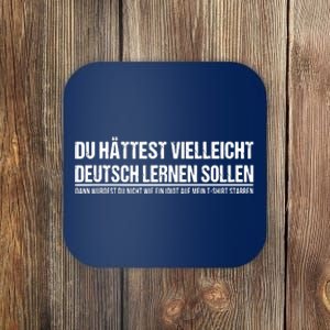 Funny German Speaker Shirts Deutschland Quote Gift Coaster