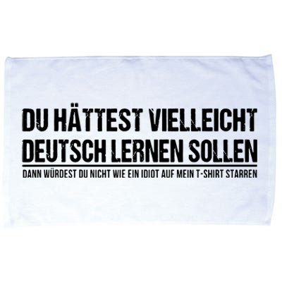 Funny German Speaker Shirts Deutschland Quote Gift Microfiber Hand Towel