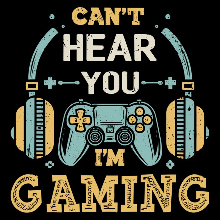 Funny Gamer Saying I CanT Hear You IM Gaming Cool Gift Doggie Tank