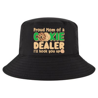 Funny Girl Scout Proud Mom Of A Cookie Dealer I'll Hook You Up Cool Comfort Performance Bucket Hat