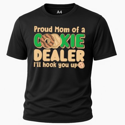 Funny Girl Scout Proud Mom Of A Cookie Dealer I'll Hook You Up Performance Shirt